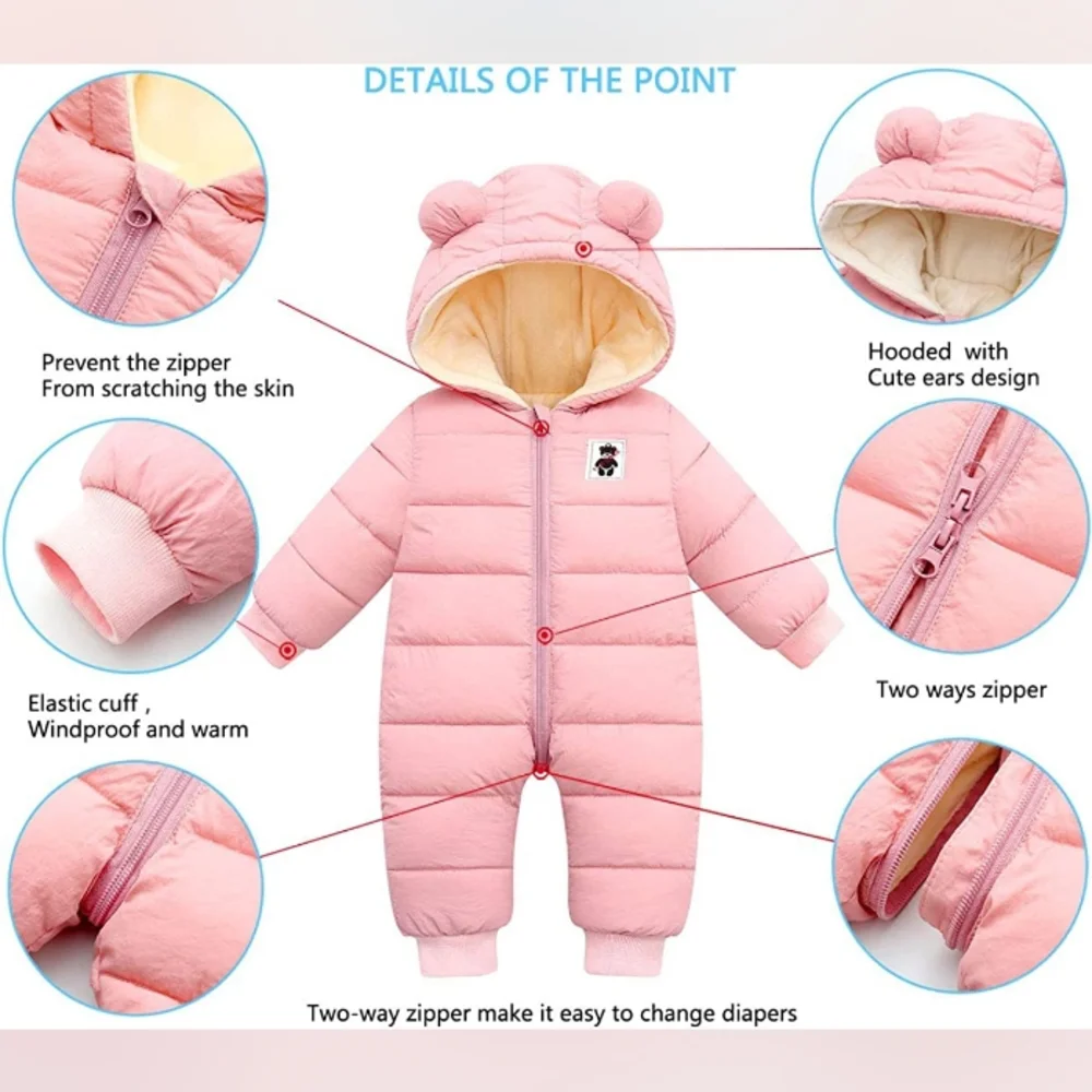 Baby Winter Hooded Snowsuit